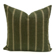 Remi Stripe Pillow Cover, Olive HomeStyle Fabrics