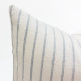 Mila Stripe Pillow Cover, Sky HomeStyle Fabrics