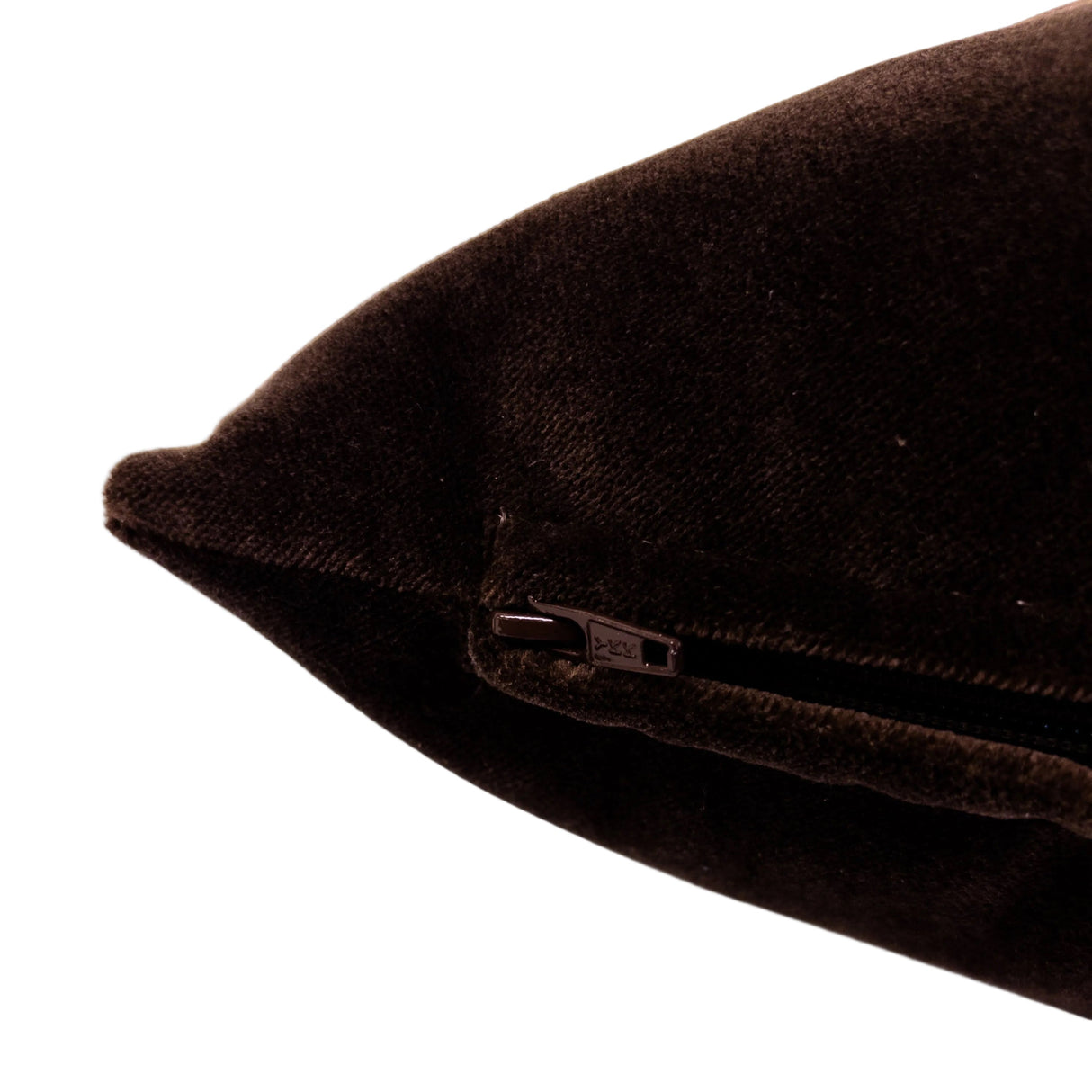 Bexley Velvet Pillow Cover, Coffee