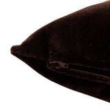 Bexley Velvet Pillow Cover, Coffee