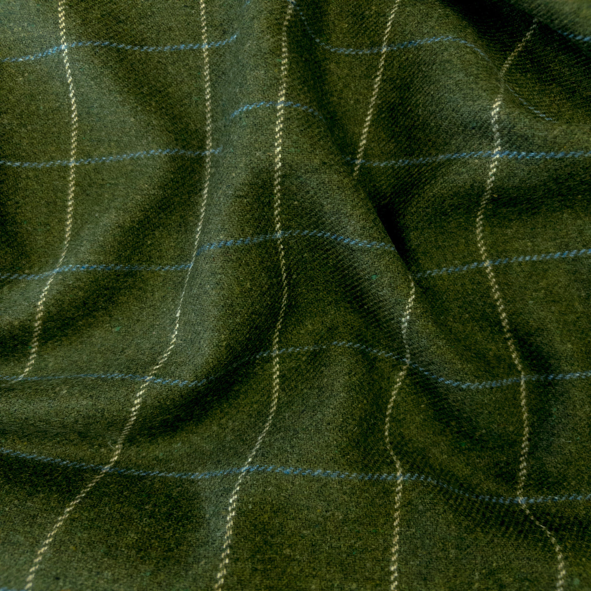 Miller Check Fabric, Moss HomeStyle Fabrics