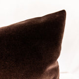 Bexley Velvet Pillow Cover, Coffee