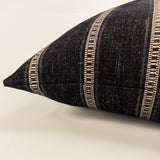 Remi Stripe Pillow, Onyx HomeStyle Fabrics & Furnishings