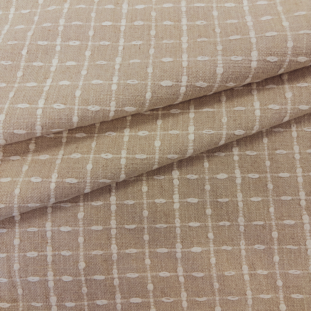 Conley Plaid Fabric, Linen