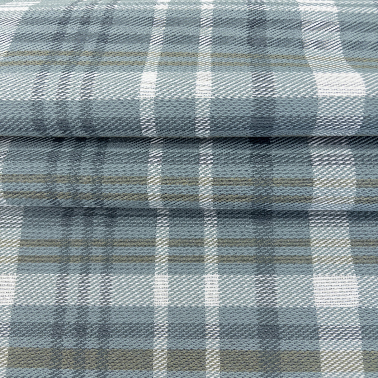 Hudson Plaid Fabric, River