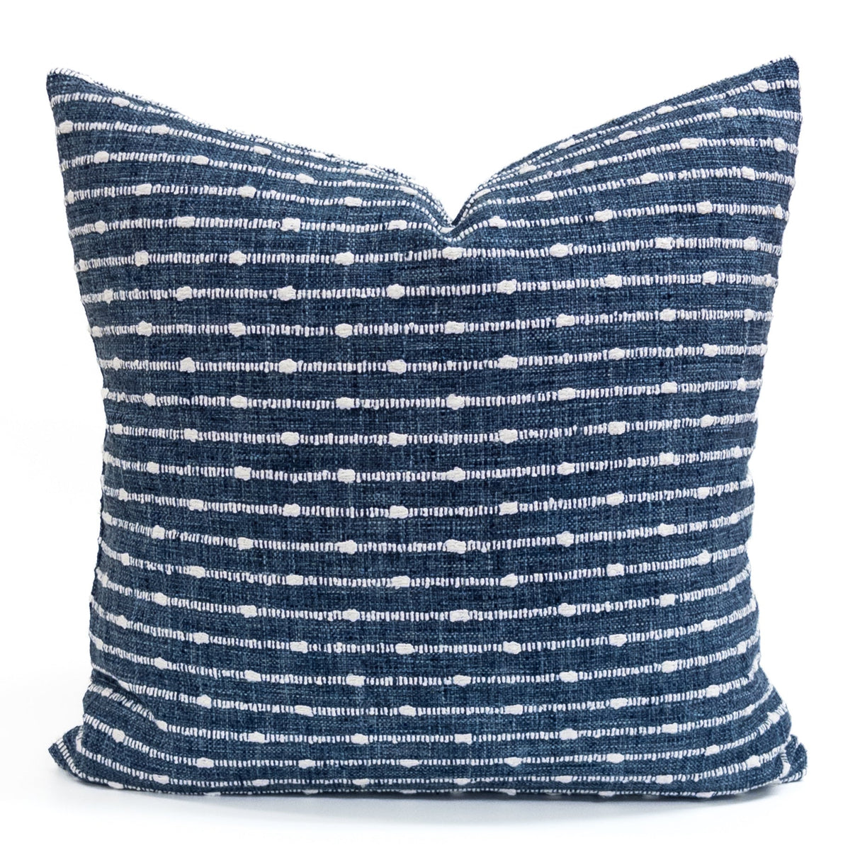 Dalia Stripe Throw Pillow, Navy HomeStyle Fabrics & Furnishings