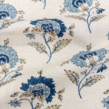 Chiara Floral Fabric, Chambray