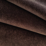 Bexley Velvet Fabric, Walnut