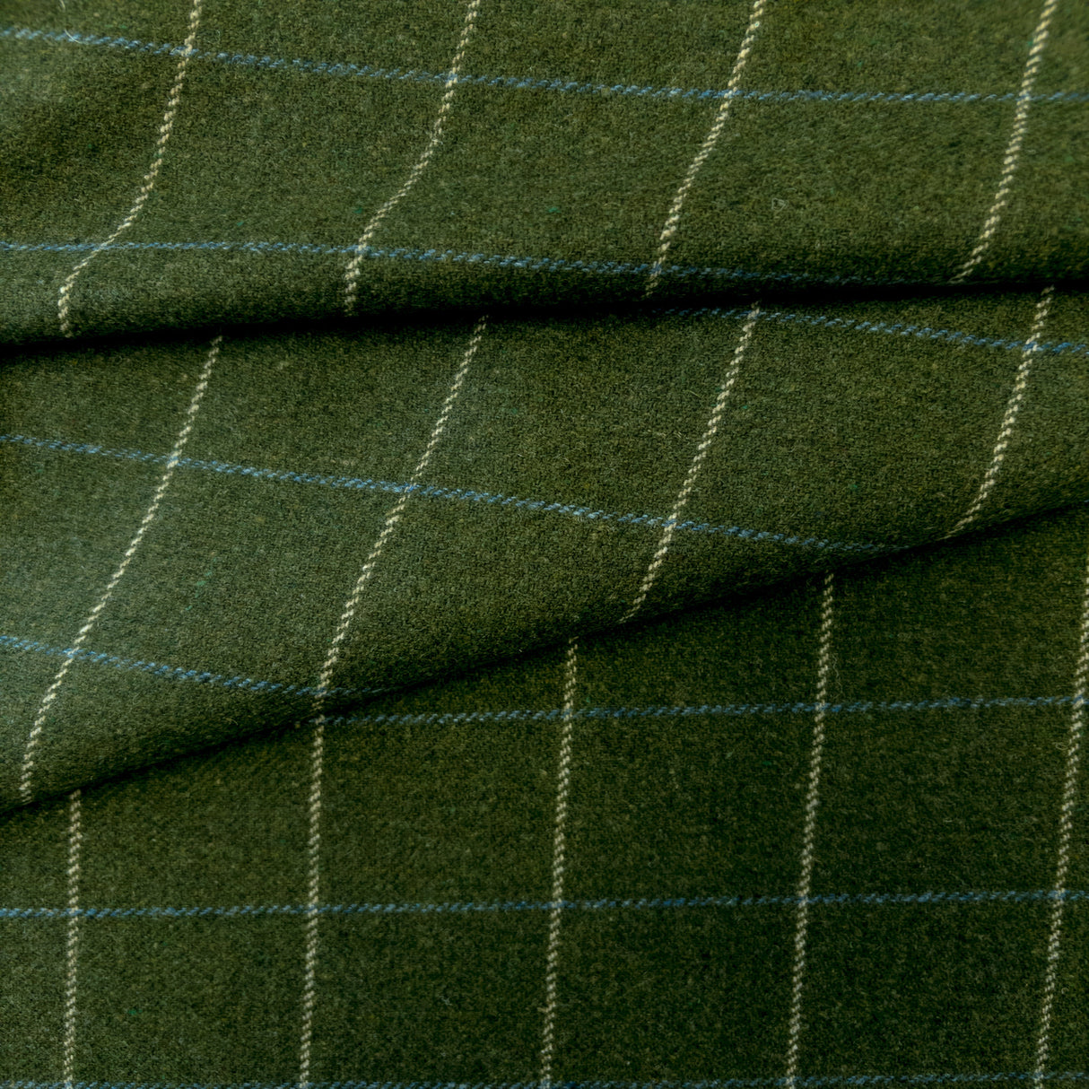 Miller Check Fabric, Moss HomeStyle Fabrics