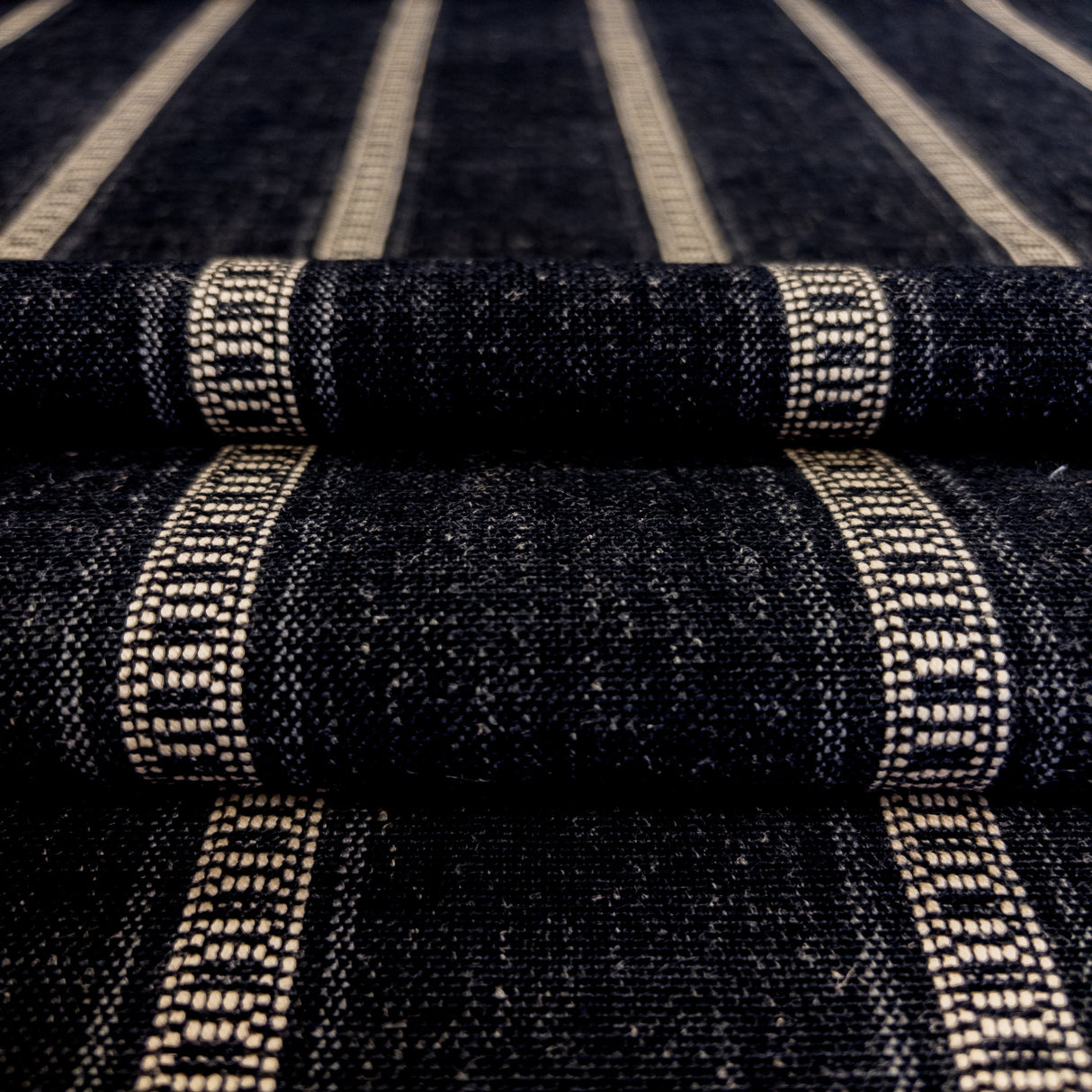 Remi Stripe Pillow, Onyx HomeStyle Fabrics & Furnishings