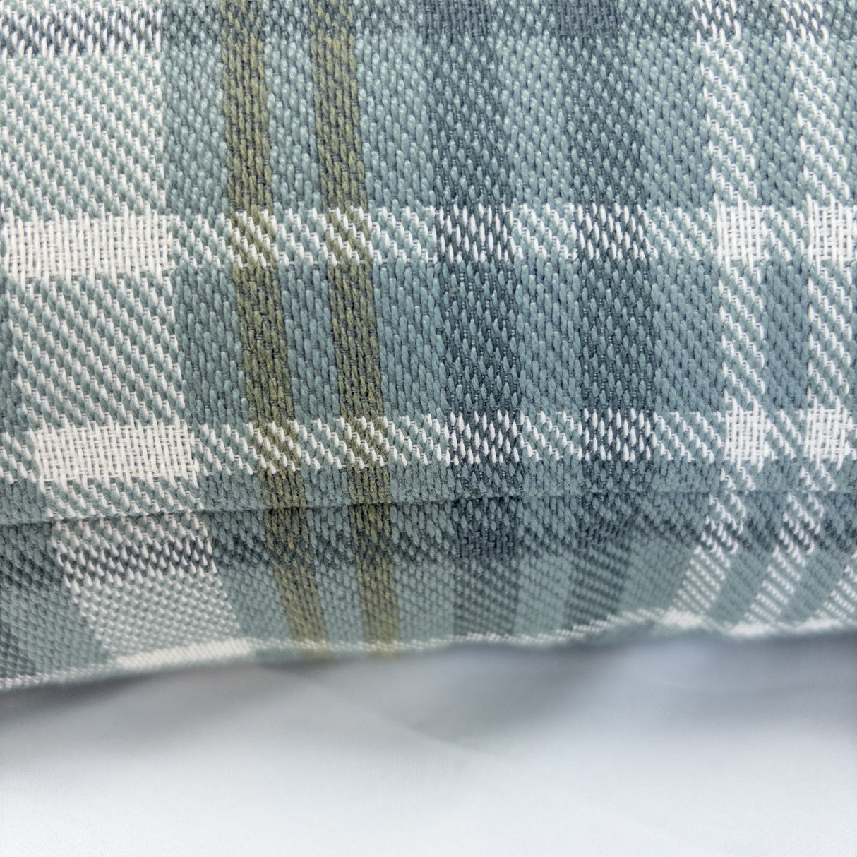 Hudson Plaid Pillow Cover, River