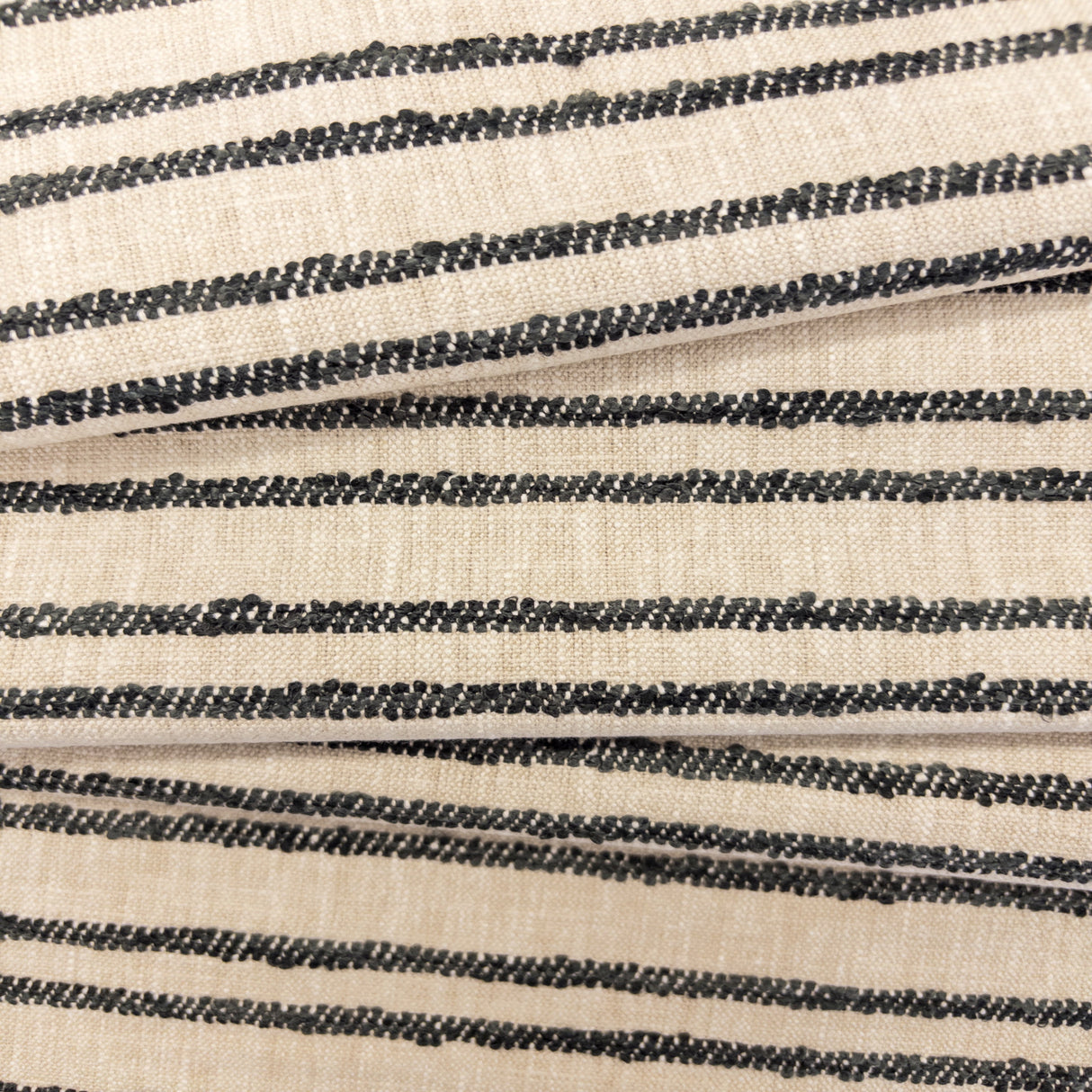 Sienna Stripe Fabric, Newsprint