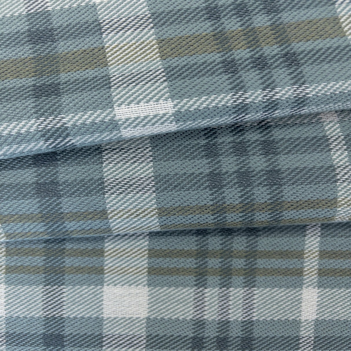 Hudson Plaid Fabric, River