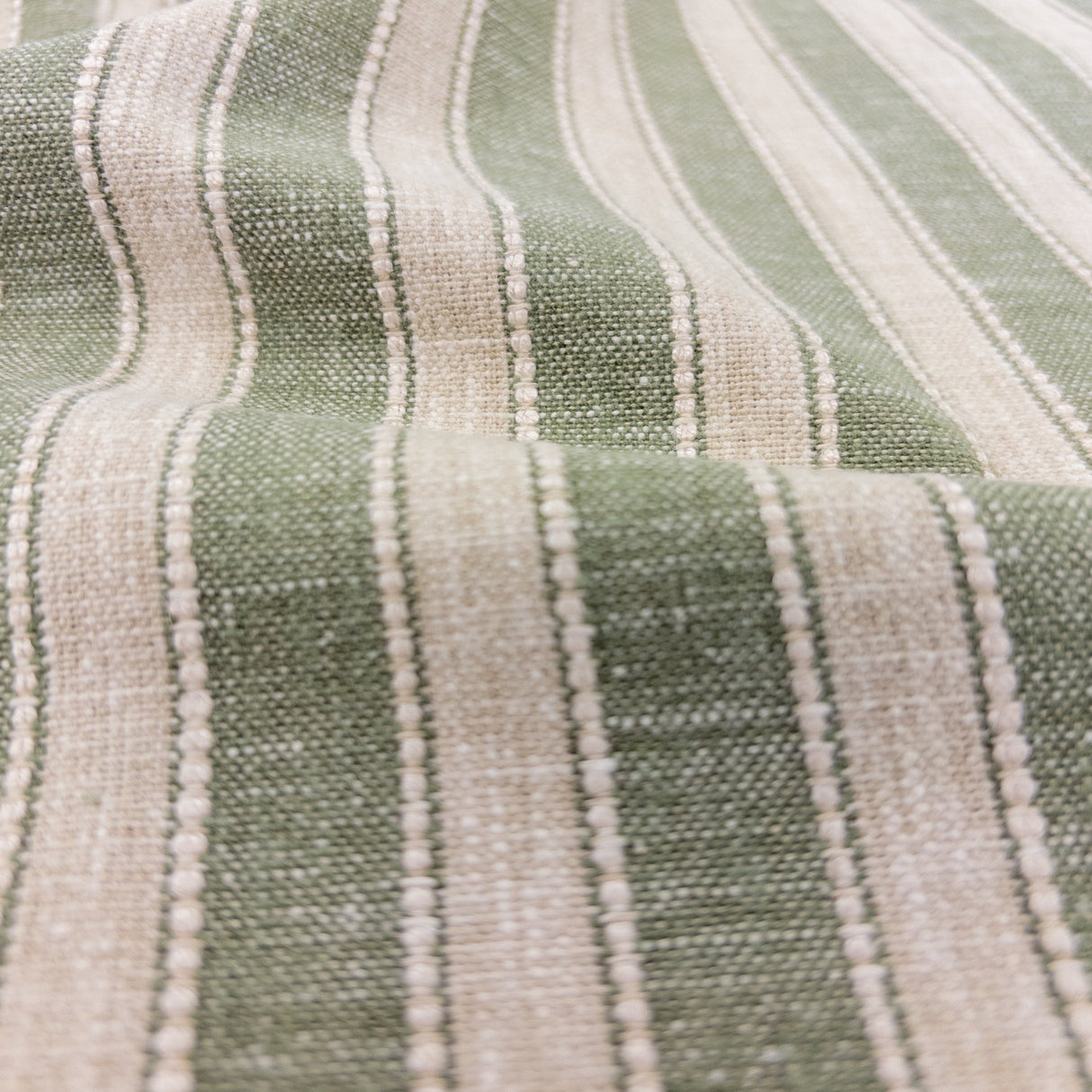 Marla Stripe Fabric, Avocado