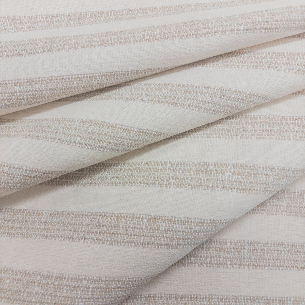 Kinsley Stripe Upholstery Fabric, Twine