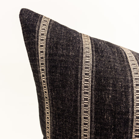 Remi Stripe Pillow, Onyx HomeStyle Fabrics & Furnishings