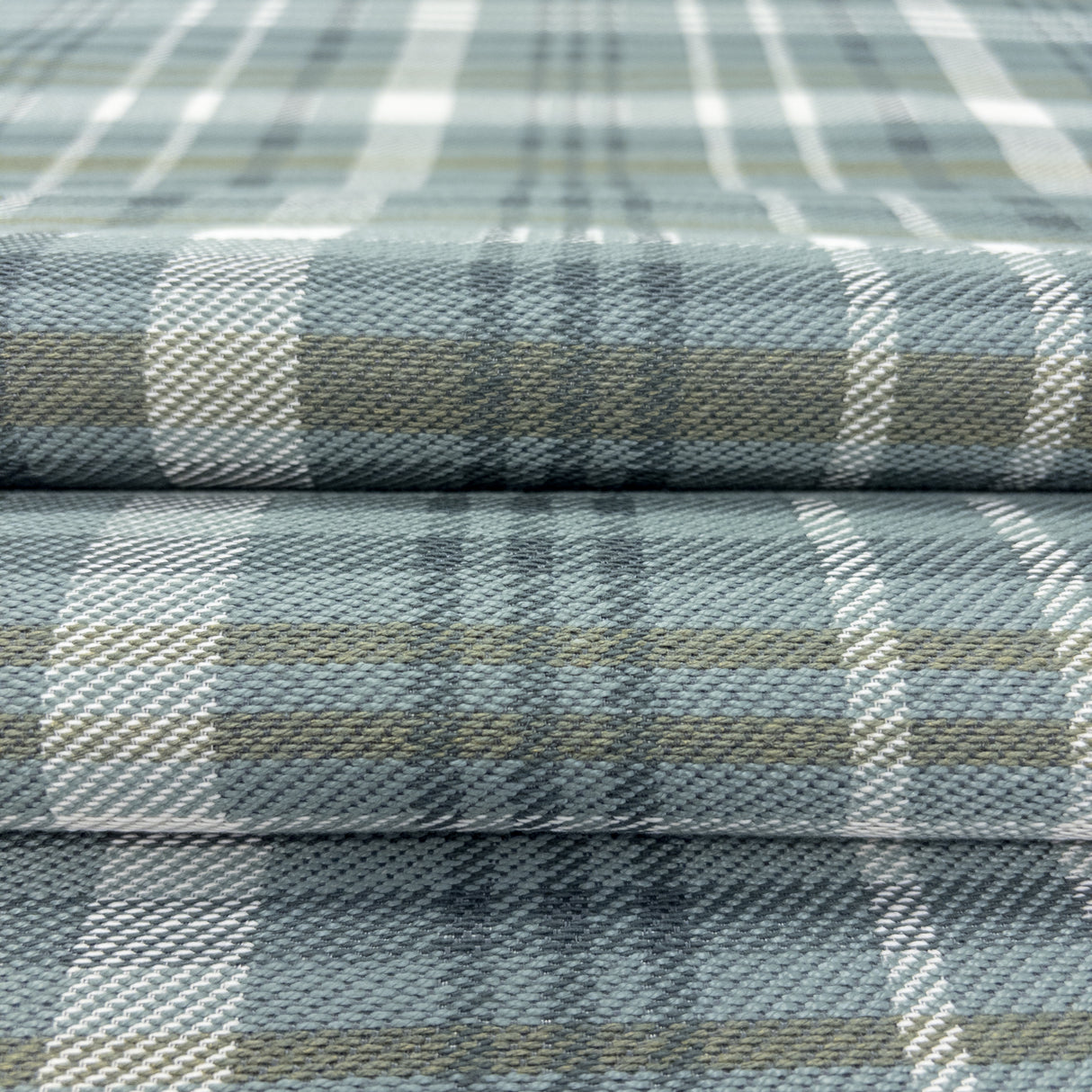 Hudson Plaid Fabric, River