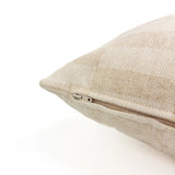 Saro Check Pillow Cover, Linen HomeStyle Fabrics