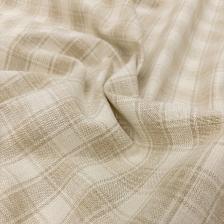 Dunmore Plaid Fabric, Linen
