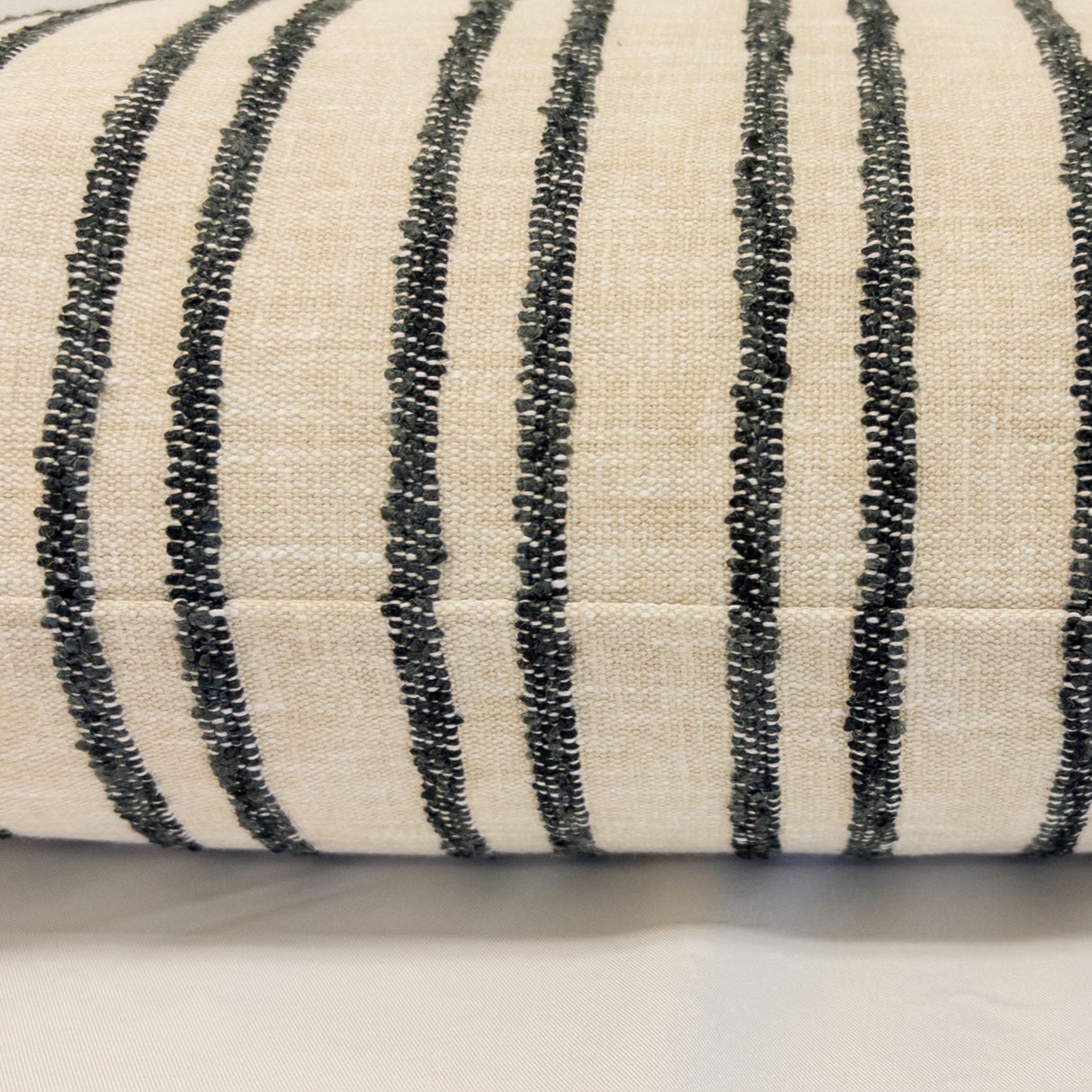 Sienna Stripe Pillow Cover, Newsprint