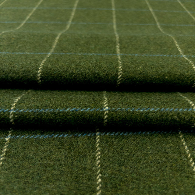 Miller Check Fabric, Moss HomeStyle Fabrics