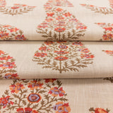 Zaria Paisley Drapery Fabric, Berry