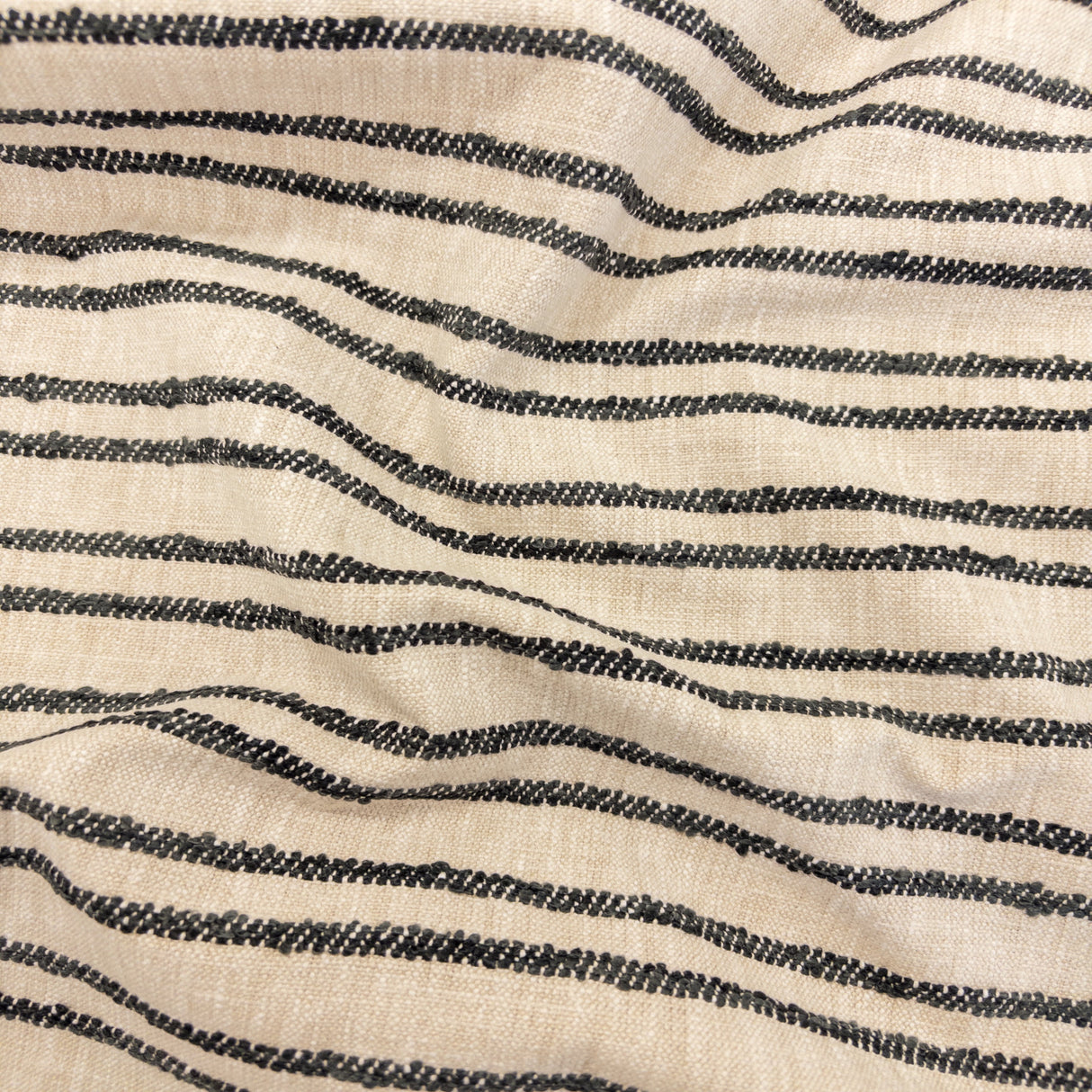 Sienna Stripe Fabric, Newsprint