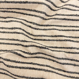 Sienna Stripe Fabric, Newsprint