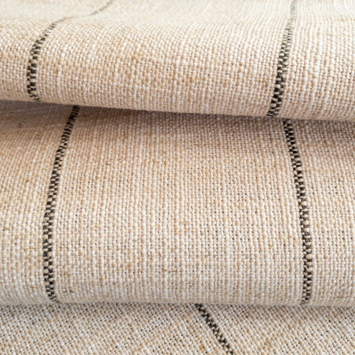 Harlow Stripe Pillow Cover, Jute