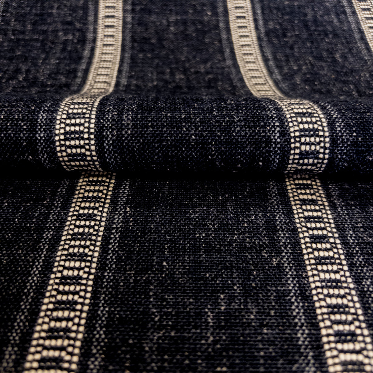 Remi Stripe Fabric, Onyx HomeStyle Fabrics