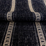 Remi Stripe Fabric, Onyx HomeStyle Fabrics