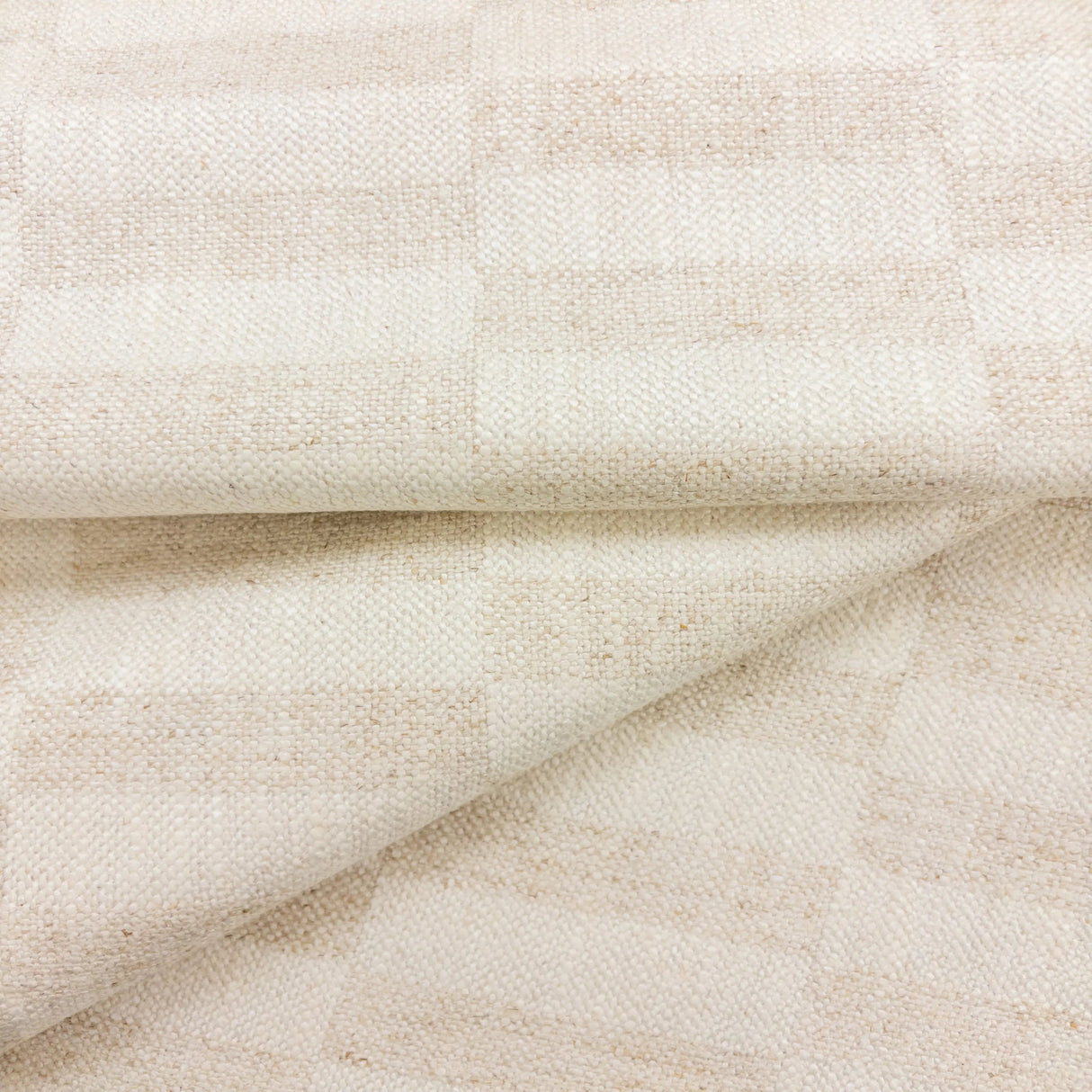 Sora Plaid Fabric, Flax HomeStyle Fabrics