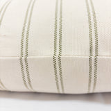 Hollyn Stripe Pillow Cover, Moss