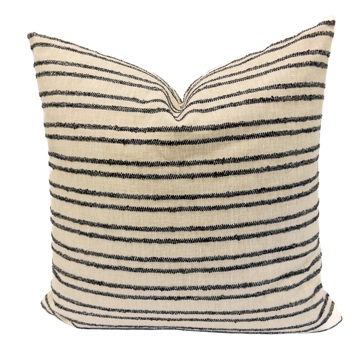 Sienna Stripe Pillow Cover, Newsprint