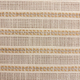 Close-up of Sailor Sisal upholstery fabric in warm neutral tones with a textured woven stripe pattern