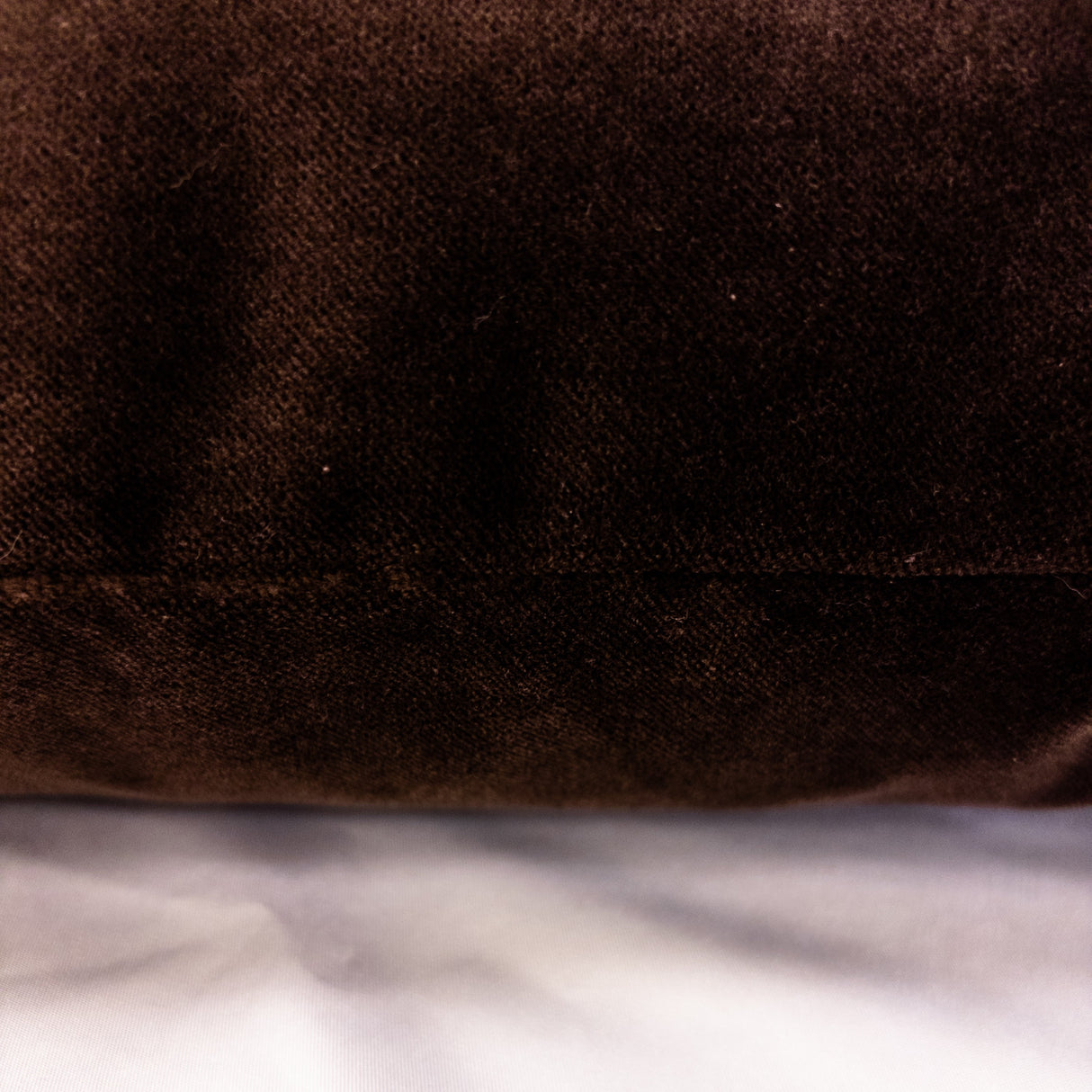 Bexley Velvet Pillow Cover, Coffee