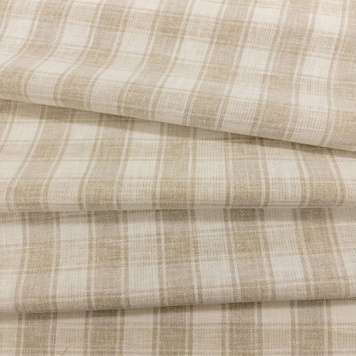Dunmore Plaid Fabric, Linen