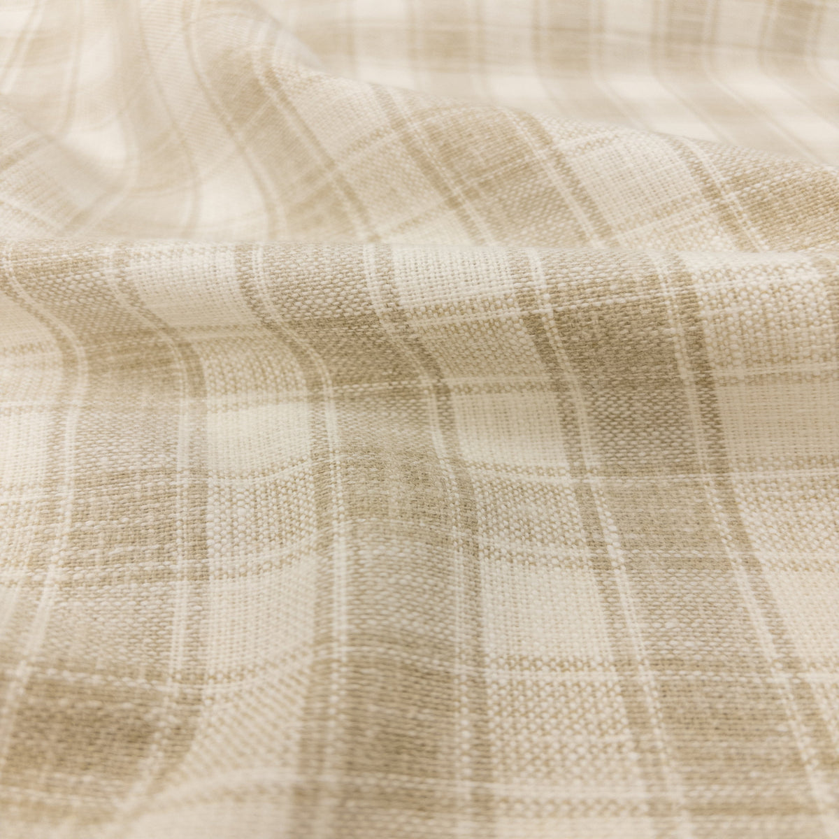 Dunmore Plaid Fabric, Linen