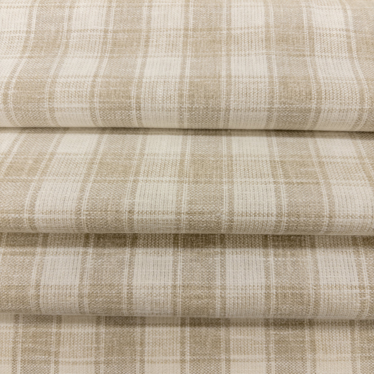 Dunmore Plaid Fabric, Linen