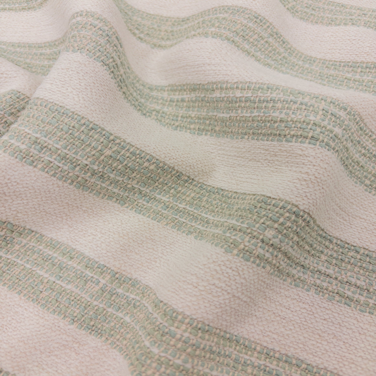 Kinsley Stripe Upholstery Fabric, Mint