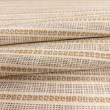 Close-up of Sailor Sisal fabric in warm neutral tones with a textured woven stripe pattern