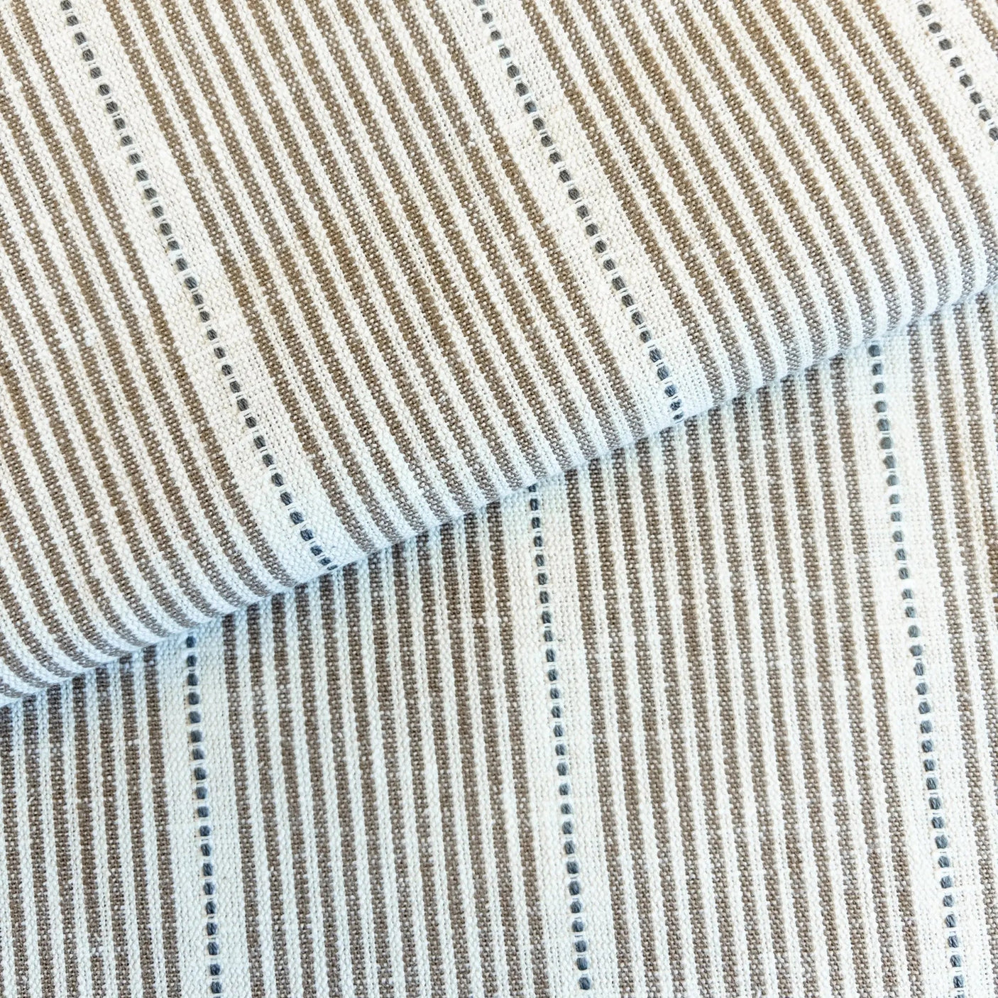 Brown Stripe Fabric, Isla Fabric, Butterscotch - HomeStyle Fabrics
