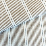 Brown Stripe Fabric, Isla Fabric, Butterscotch - HomeStyle Fabrics
