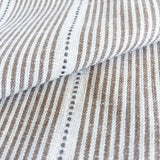 Brown Stripe Fabric, Isla Fabric, Butterscotch - HomeStyle Fabrics
