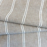 Brown Stripe Fabric, Isla Fabric, Butterscotch - HomeStyle Fabrics