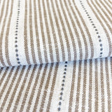 Brown Stripe Fabric, Isla Fabric, Butterscotch - HomeStyle Fabrics