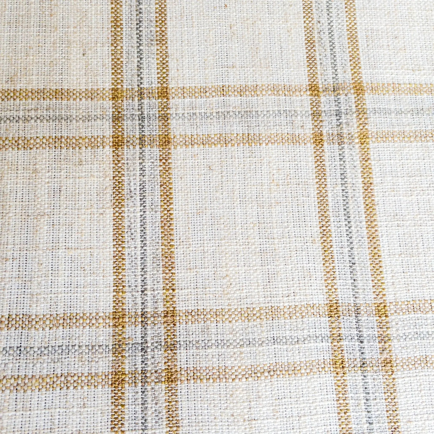 Cason Plaid Fabric, Sandstone - HomeStyle Fabrics