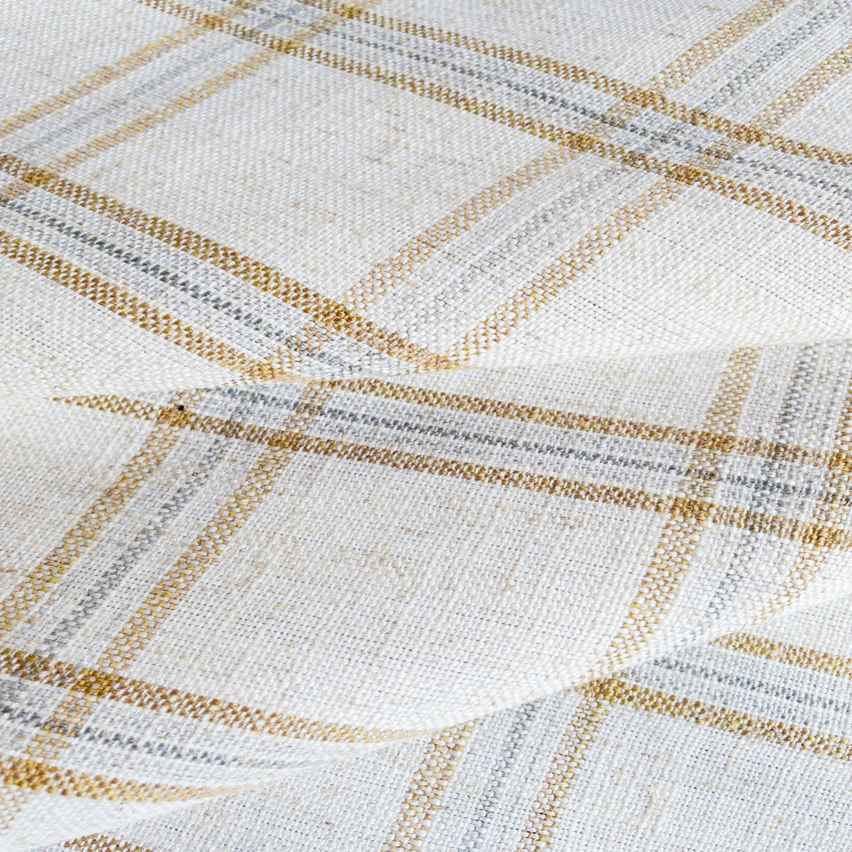 Cason Plaid Fabric, Sandstone - HomeStyle Fabrics