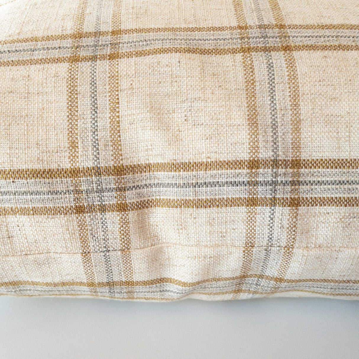 Cason Plaid Pillow Cover, Sandstone - HomeStyle Fabrics