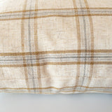 Cason Plaid Pillow Cover, Sandstone - HomeStyle Fabrics